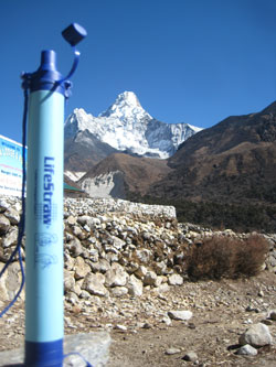 LifeStraw at Everest