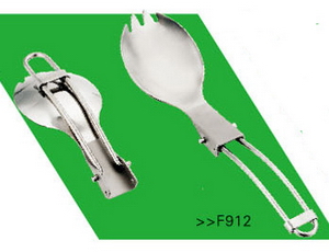 brs-38 stainless steel folding spork