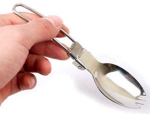 brs-38 stainless steel folding spork